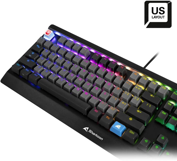 Sharkoon Skiller SAC20, Tastenkappenset aus PBT-Kunststoff, ANSI US 114