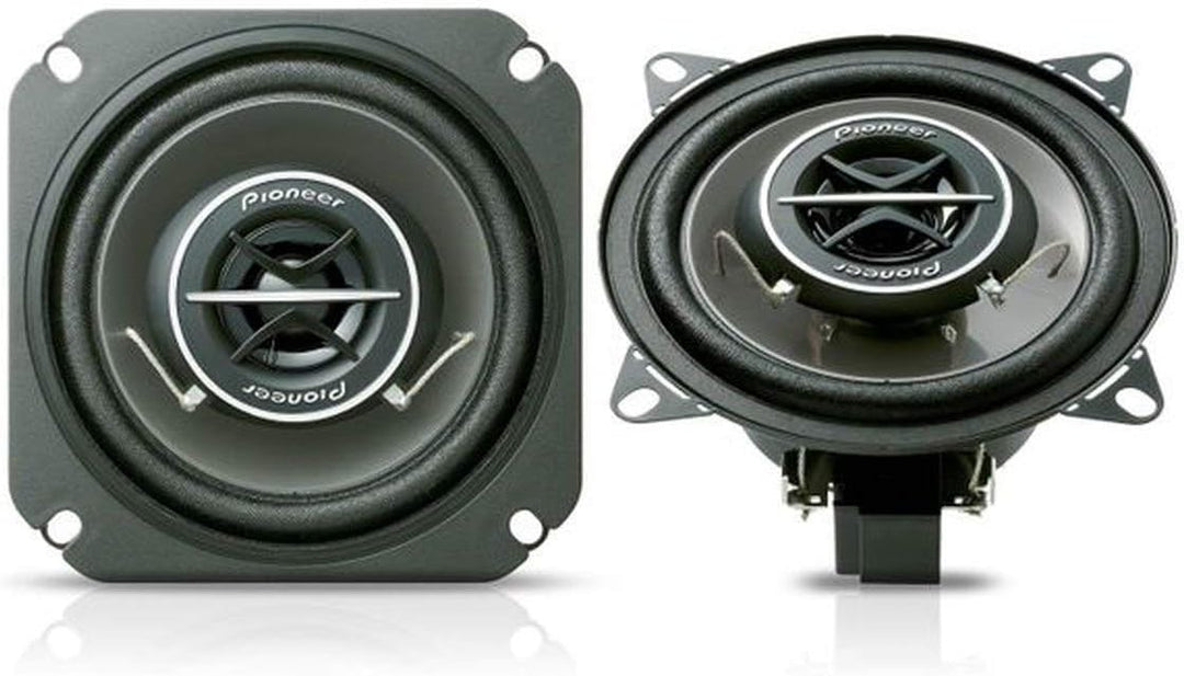 Pioneer TS-1002I 10 cm 2-Weg-Koaxiallautsprecher Set mit 2 Lautsprechern (je 120 W max., 25 W Sinus)
