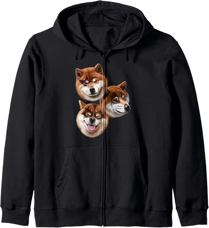 Shiba Hund Rockstar Kapuzenjacke