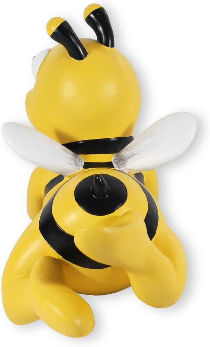 colourliving Gartenstecker Biene gross Bienen Deko Figuren Gartenfigur Bienen Dekoration handbemalt