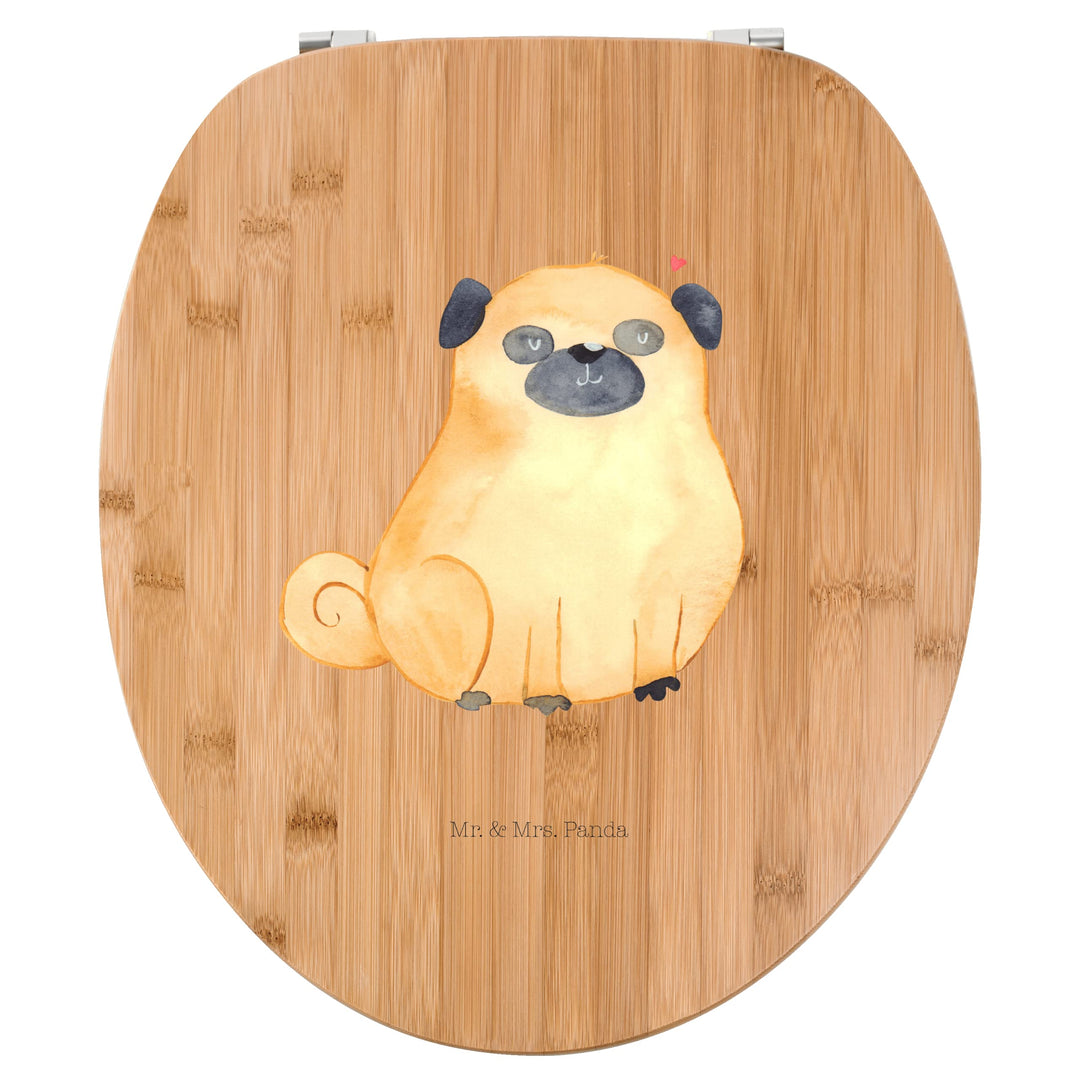 Mr. &amp; Mrs. Panda Motiv WC Sitz Mops - Geschenk, Klodeckel, Hundeliebe, Vierbeiner, Liebe, Sprüche, H