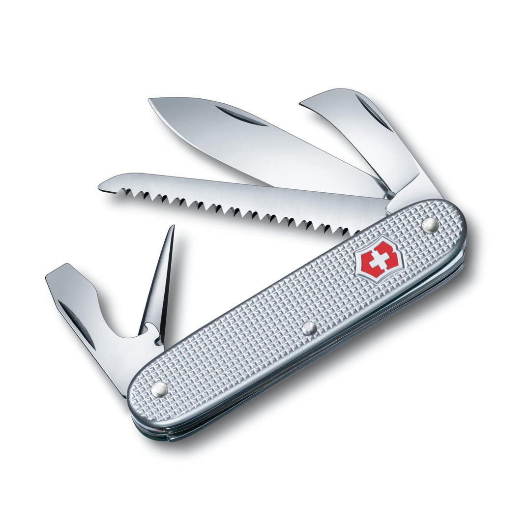 Victorinox Swiss Army 7 Alox, Schweizer Taschenmesser, Multitool, 7 Funktionen, Mit Holzsäge, Stech-