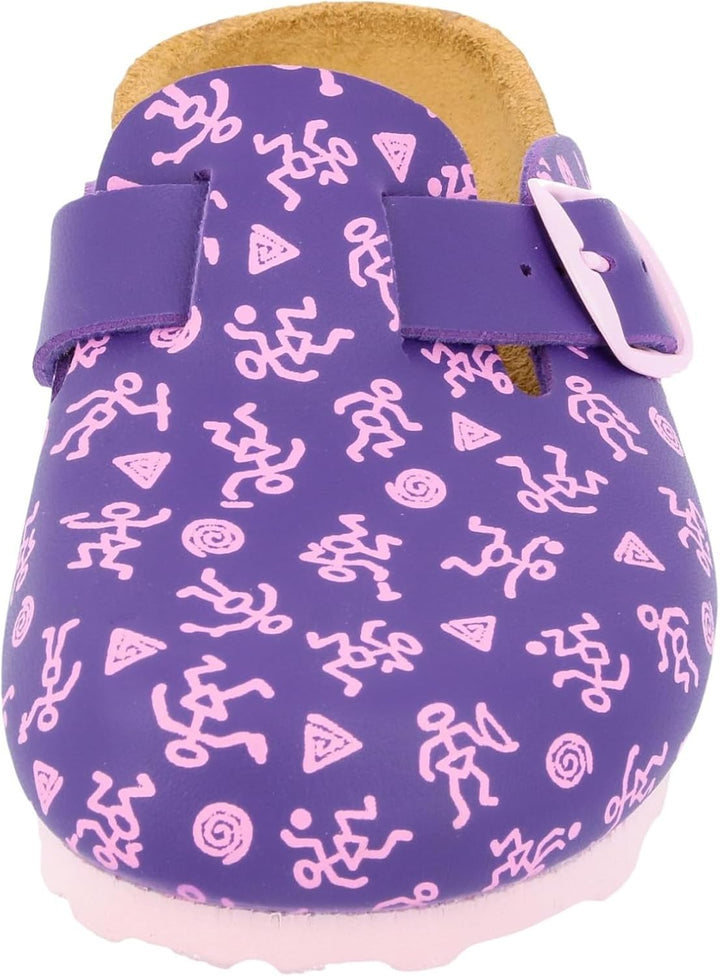 Lico Unisex Kinder Bioline Clog Kids Pantoletten 27 EU Lila Rosa, 27 EU Lila Rosa