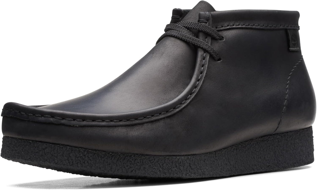 Clarks Herren Shacre Boot Chukka-Stiefel 39 EU Schwarzes Leder, 39 EU Schwarzes Leder