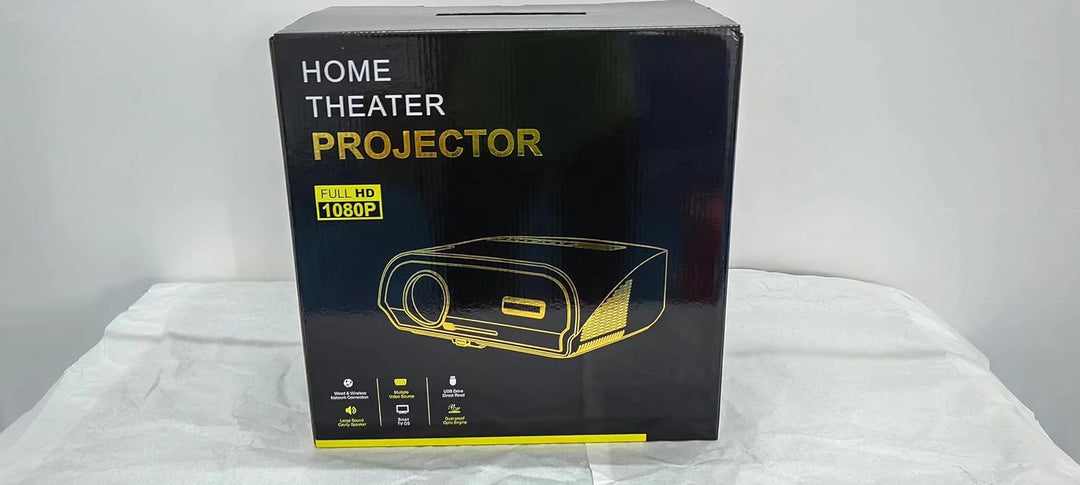 Tragbarer 4K Smart Beamer mit Google TV, 1200 ANSIBeamer Heimkino, MEMC,Dual-Helligkeit Modus, Kurzd