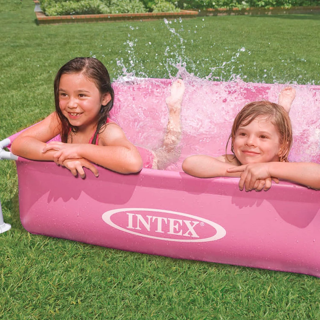 Intex Kinderpool Frame Pool Mini, Grün, 122 x 122 x 30 cm