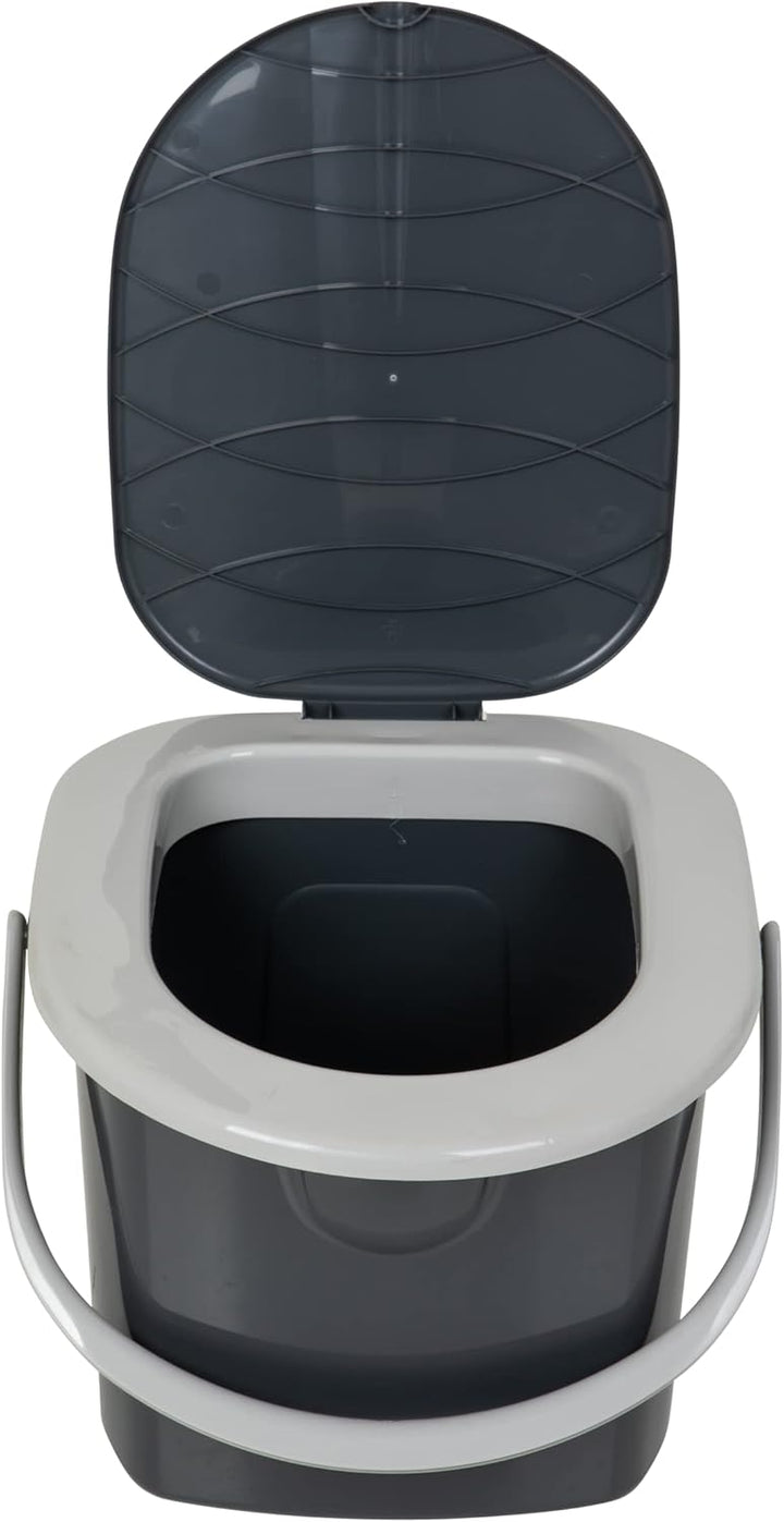 BranQ - Home essential 100% recycelt Kunststoff PP, Ökologisch, Mobile Campingtoilette 15,5 Ltr mit