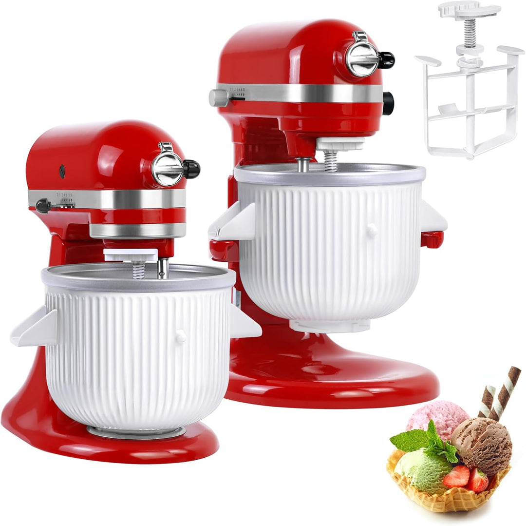 Eismaschinen-Aufsatz für KitchenAid-Mixer, passend für KitchenAid 4,5/5QT- und 6QT-Standmixer, Froze