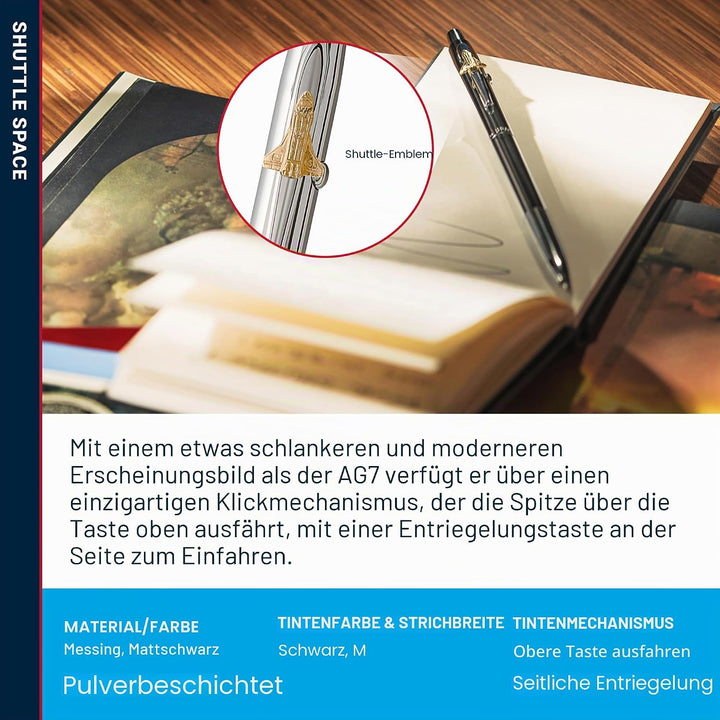 Fisher Space Pen Shuttle Space Pen, 1 Stück (1er Pack)