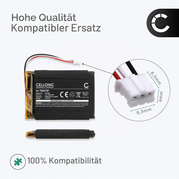 CELLONIC Akku kompatibel mit Tigermedia Tigerbox Touch 3.7V 3900mAh