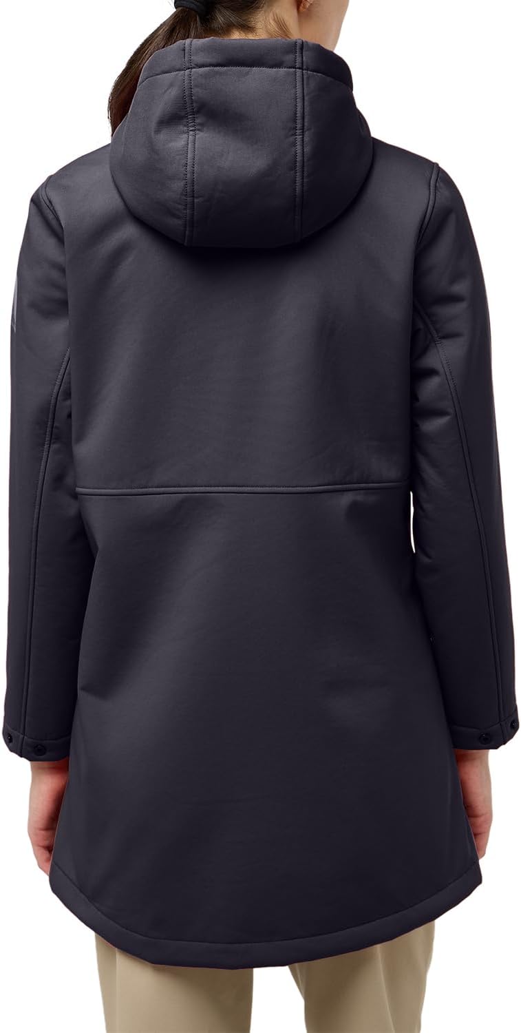 Jack Wolfskin Damen Windland Coat W Softshellmantel, XS dark navy