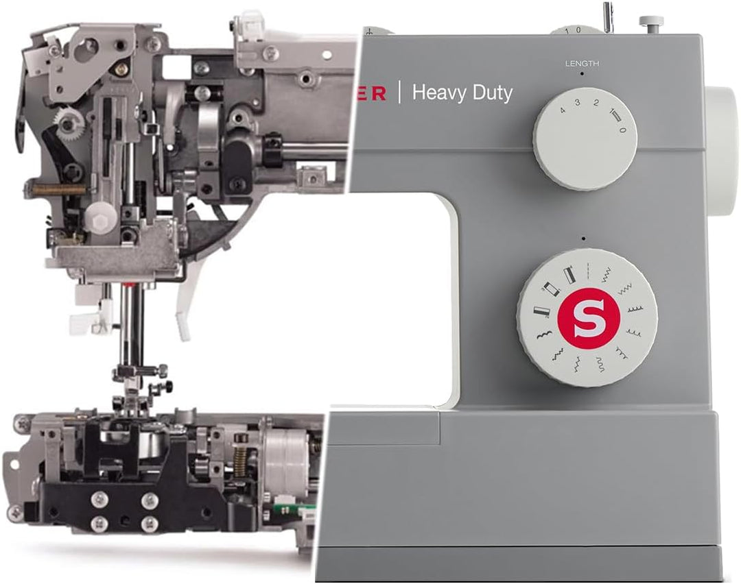 Singer Heavy Duty HD 4423 Nähmaschine mit verstärktem Motor und exklusivem BONUS-SET VON CUCIREONLIN