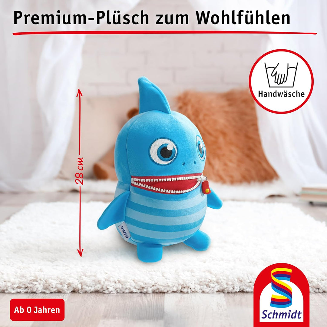 Schmidt Spiele 42662 Sorgenfresser, Sharko, 25 cm, Edition Boogie Woogies, Plüschfigur, Sharko