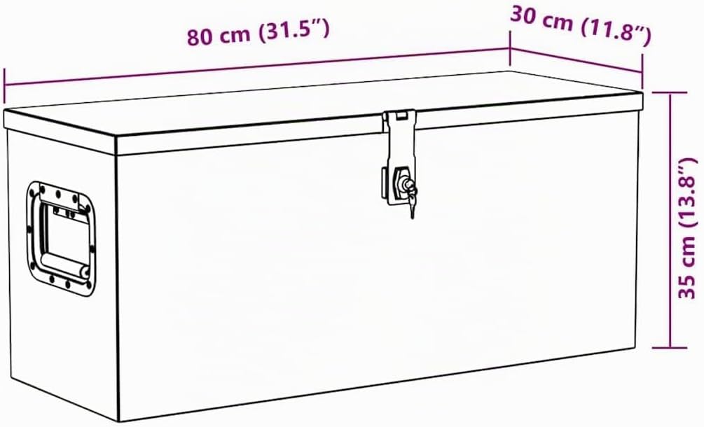 vidaXL Aluminiumkiste Werkzeugbox Transportkiste Transportkoffer Aluminiumkoffer Alu Koffer Box Lage