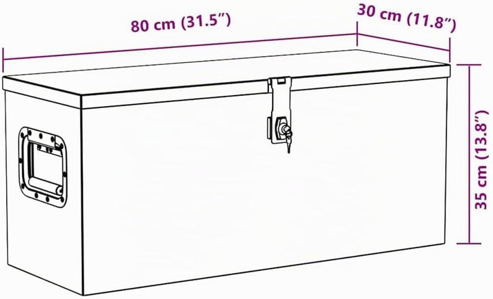 vidaXL Aluminiumkiste Werkzeugbox Transportkiste Transportkoffer Aluminiumkoffer Alu Koffer Box Lage