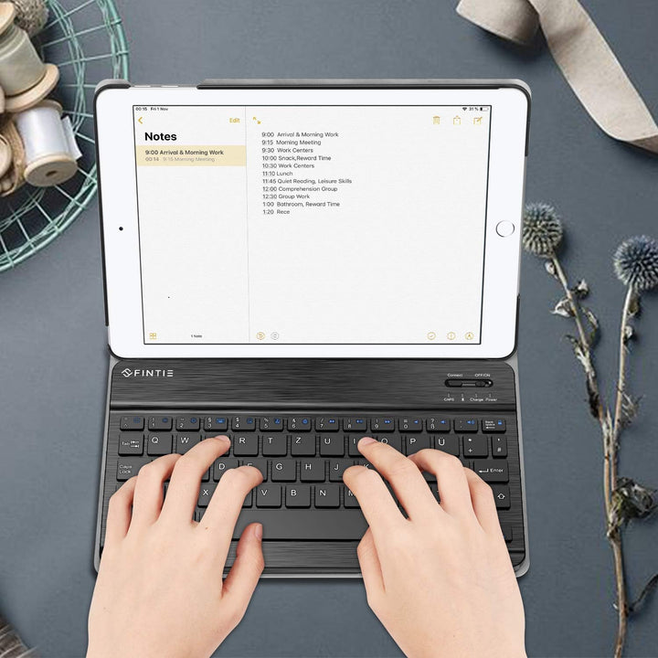 Fintie Tastatur Hülle für iPad 9.7 Zoll 2018 2017 / iPad Air 2 / iPad Air - Ultradünn leicht Schutzh