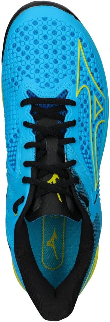 Mizuno Herren Wave Exceed Tour 5 Clay Tennisschuhe Sandplatzschuh Schwarz - Neongelb 44,5