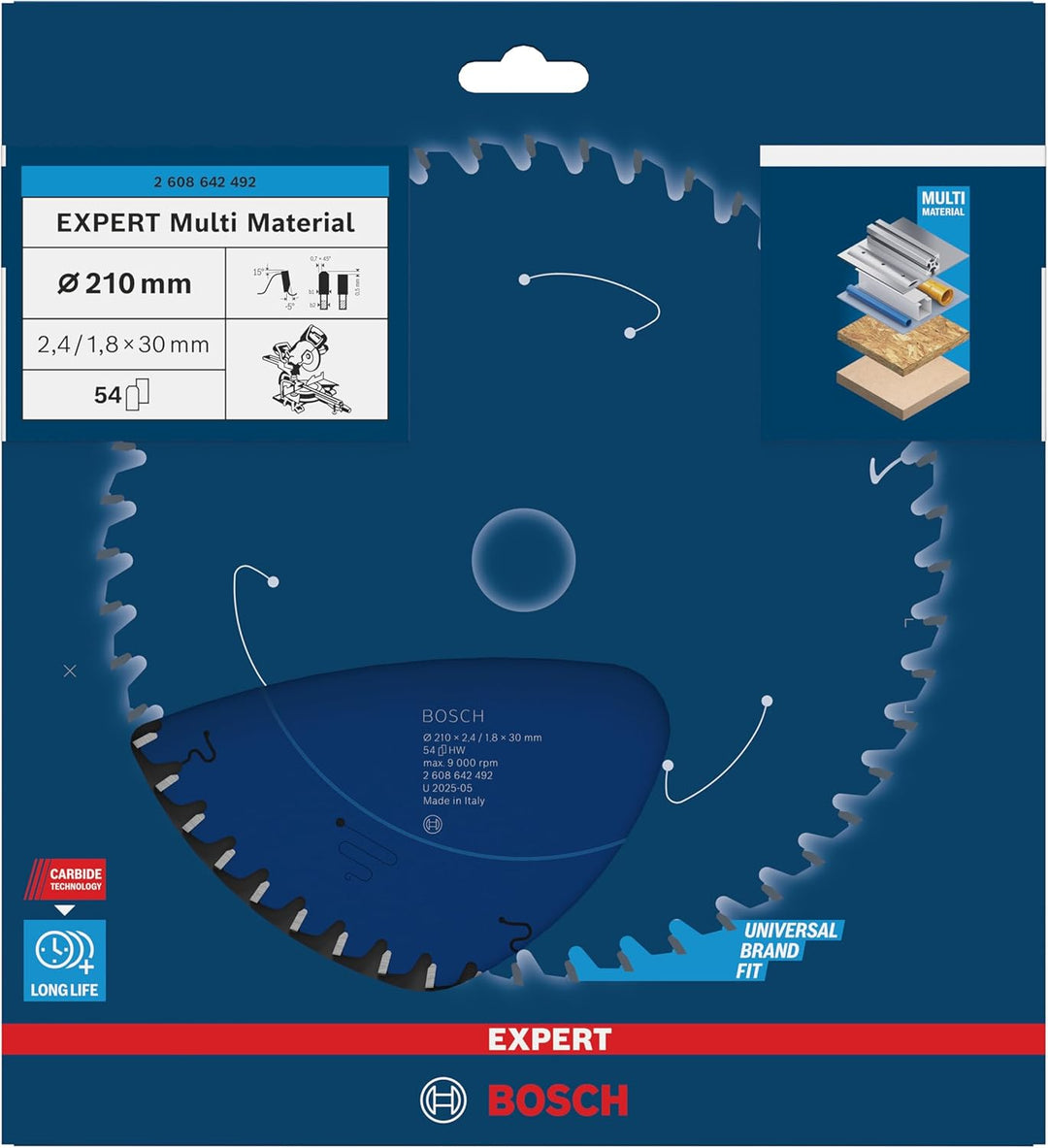 Bosch Accessories Bosch Professional 1x Kreissägeblatt Expert for Multi Material (für Multimaterial,