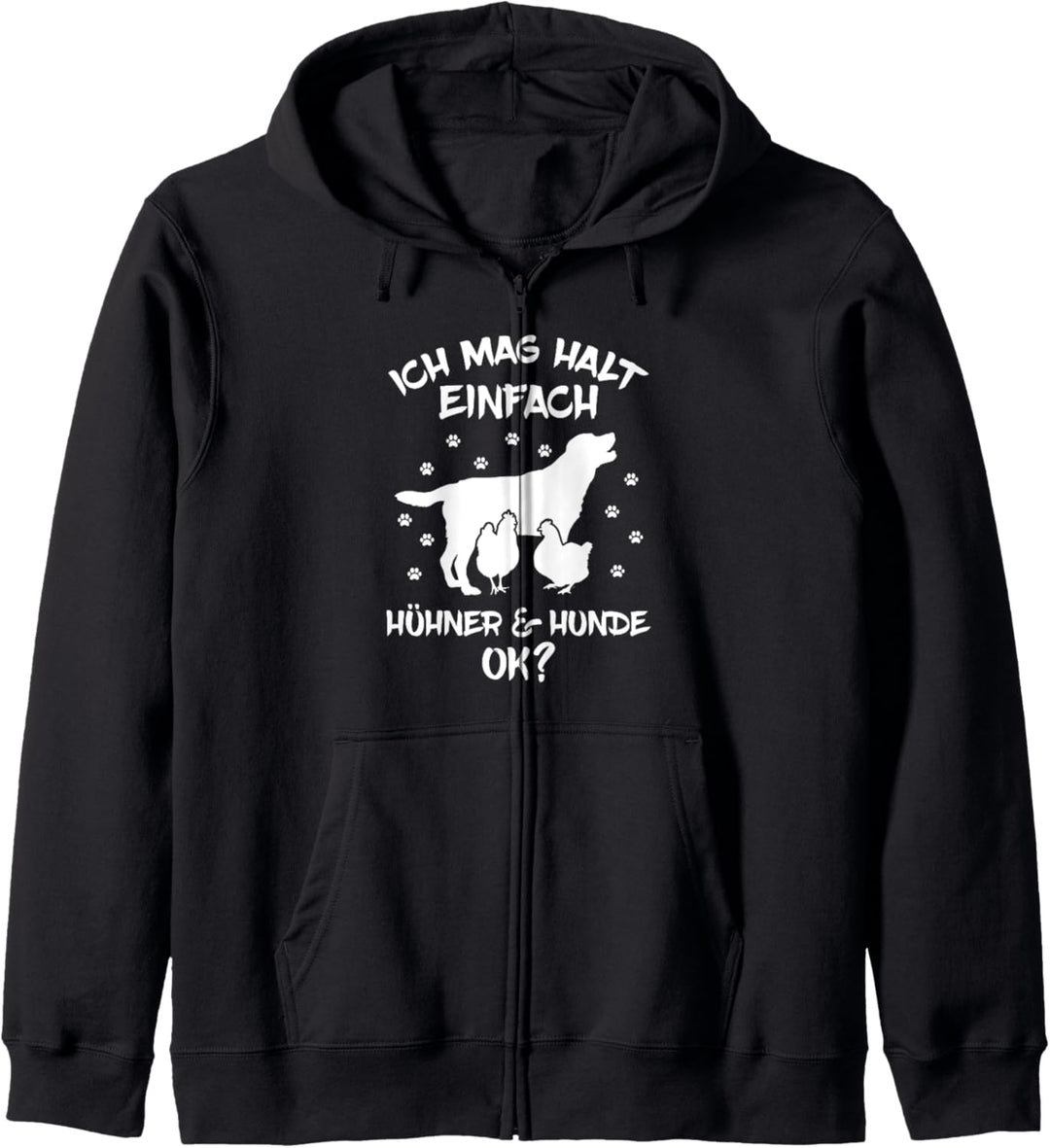 Ich Mag Halt Einfach Hühner Und Hunde Ok? Landwirt Hund Kapuzenjacke