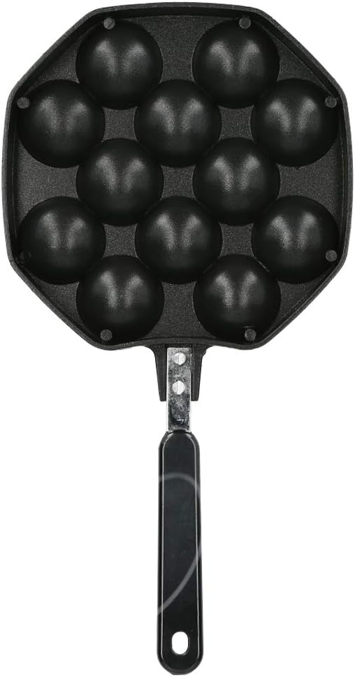 Japanische Takoyaki-Pfanne, 12-Gitter-Küche Octopus Ball Maker Mini-Backform für die Herstellung von