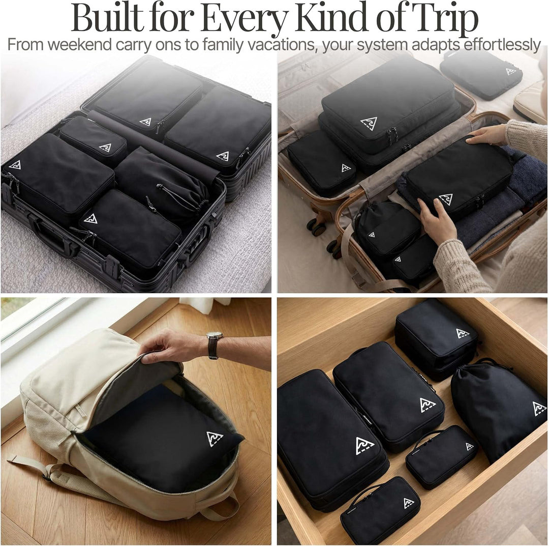 Well Traveled Packungswürfel, komprimiert für Reisen, mit HybridMax Doppelkapazitäts-Design, Packwür
