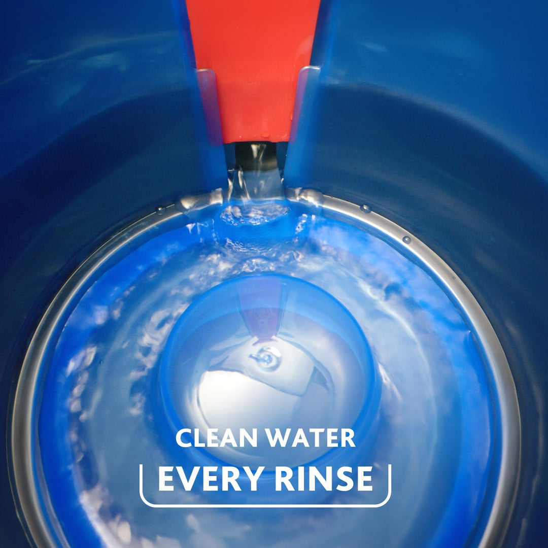 O-Cedar Refills EasyWring Mikrofaser-Drehmopp, Bodenreinigungssystem mit 2 zusätzlichen, Plastik, Ri