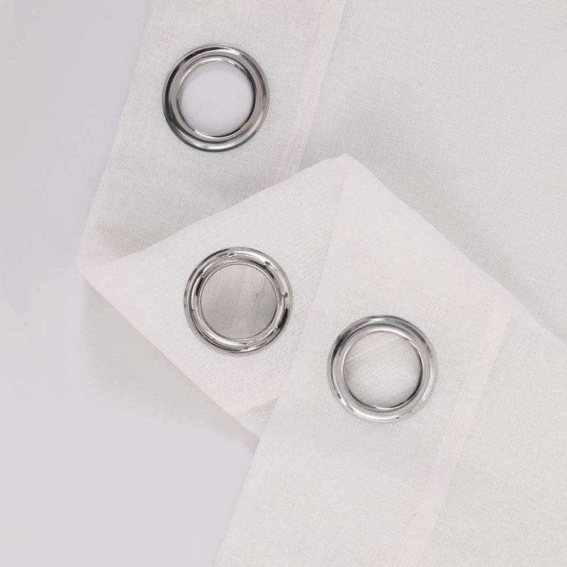 MIULEE Gardinen Transparent Vorhänge Farbverlauf Voile Sheer 2er Set Vorhang mit Ösen Dekoschal Fens