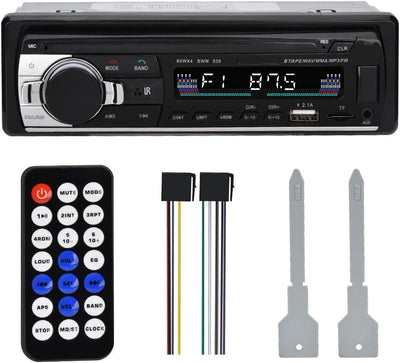 PUSOKEI Multimedia-Autoradio MP3-Player, MP3/FM/USB/AUX-Eingang Autoradio, FM-Radio, Bluetooth-Freis