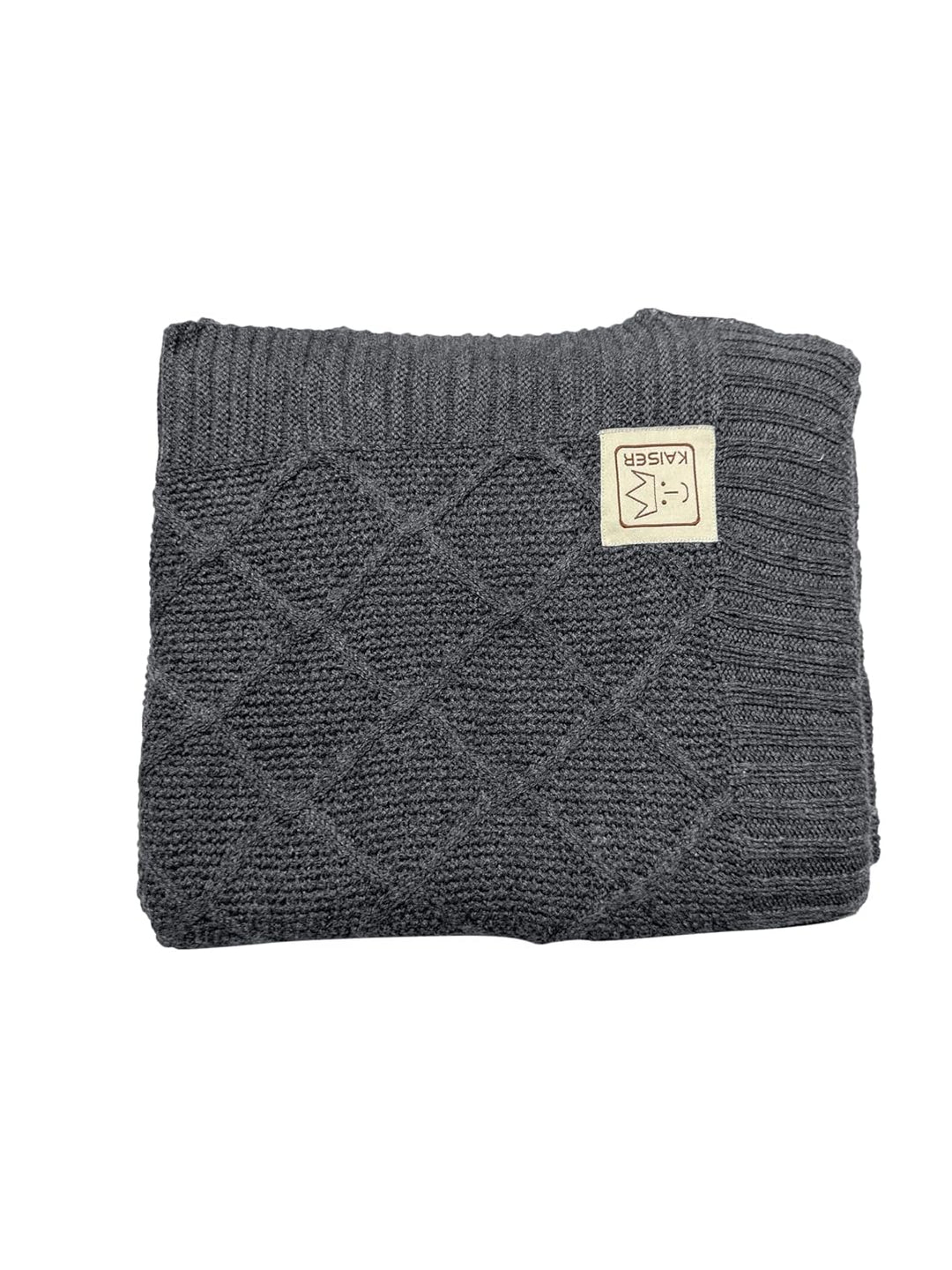 Kaiser 6521724 Wool - Babydecke Strick 100% Merino Wolle, atmungsaktive Babydecke, Neugeborene für d