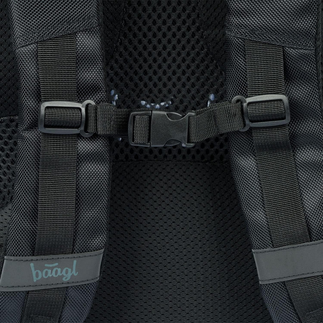 Baagl Schulrucksack für Jungen Mädchen Teenager - Skateboard Rucksack - Kinderrucksack mit Laptopfac