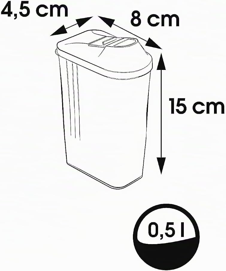 keeeper Schüttdose für Trockenvorräte, Stufenlos verstellbarer Dosierdeckel, BPA-freier Kunststoff,