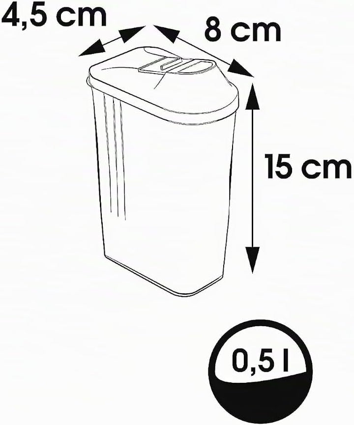 keeeper Schüttdose für Trockenvorräte, Stufenlos verstellbarer Dosierdeckel, BPA-freier Kunststoff,
