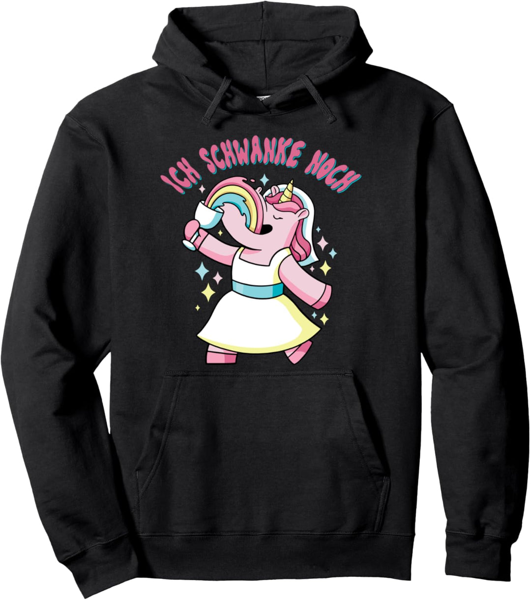Bride Ich schwanke noch Einhorn saufen Pullover Hoodie