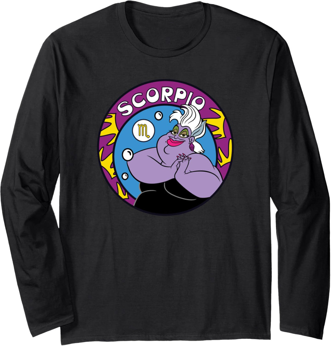 Disney Villains Ursula Scorpio Zodiac Langarmshirt