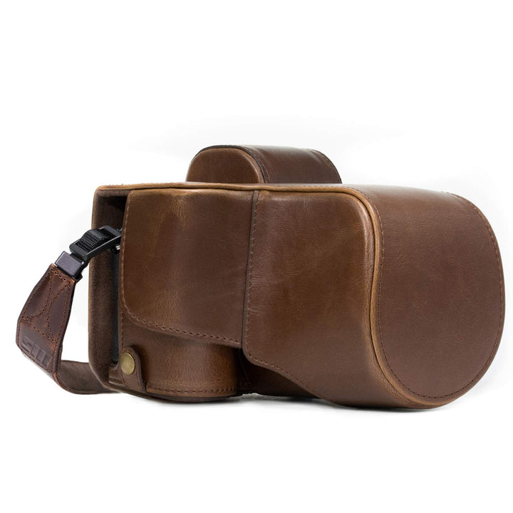 MegaGear Sony Alpha A7S II, A7R II, A7 II (28-70mm) Ever Ready Leder Kamera-Case mit Trageriemen und