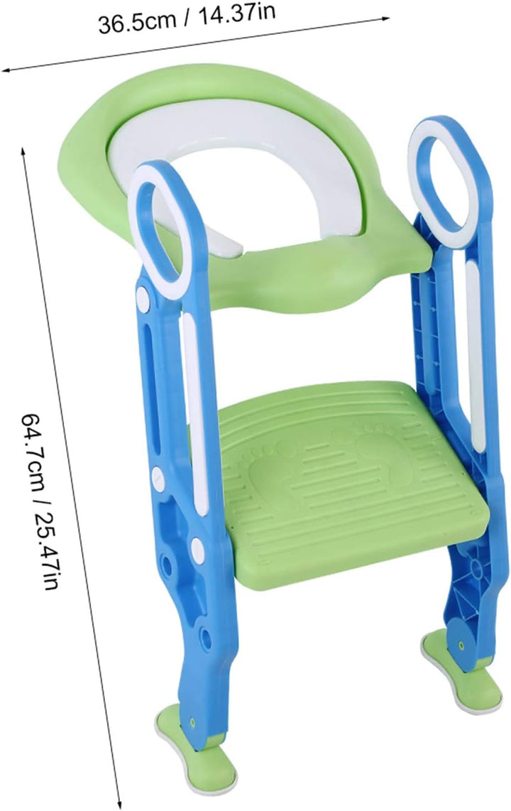 Toilettensitz für Kinder mit Treppe, Toilettentrainer, Töpfchentrainer für 1-7 Jährige, Rutschfest,