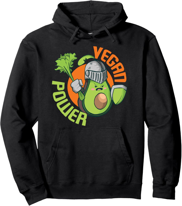 Lustiges Avocado Vegan Veganer Ritter Pullover Hoodie