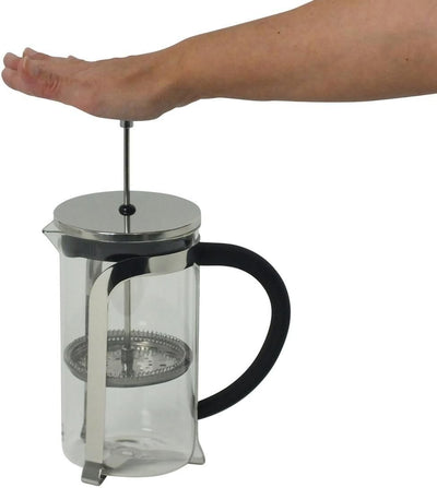 Kela 10852 Kaffeebereiter, 6 Tassen, 1,0 l, Glas/Edelstahl, Venecia, 1,0 L