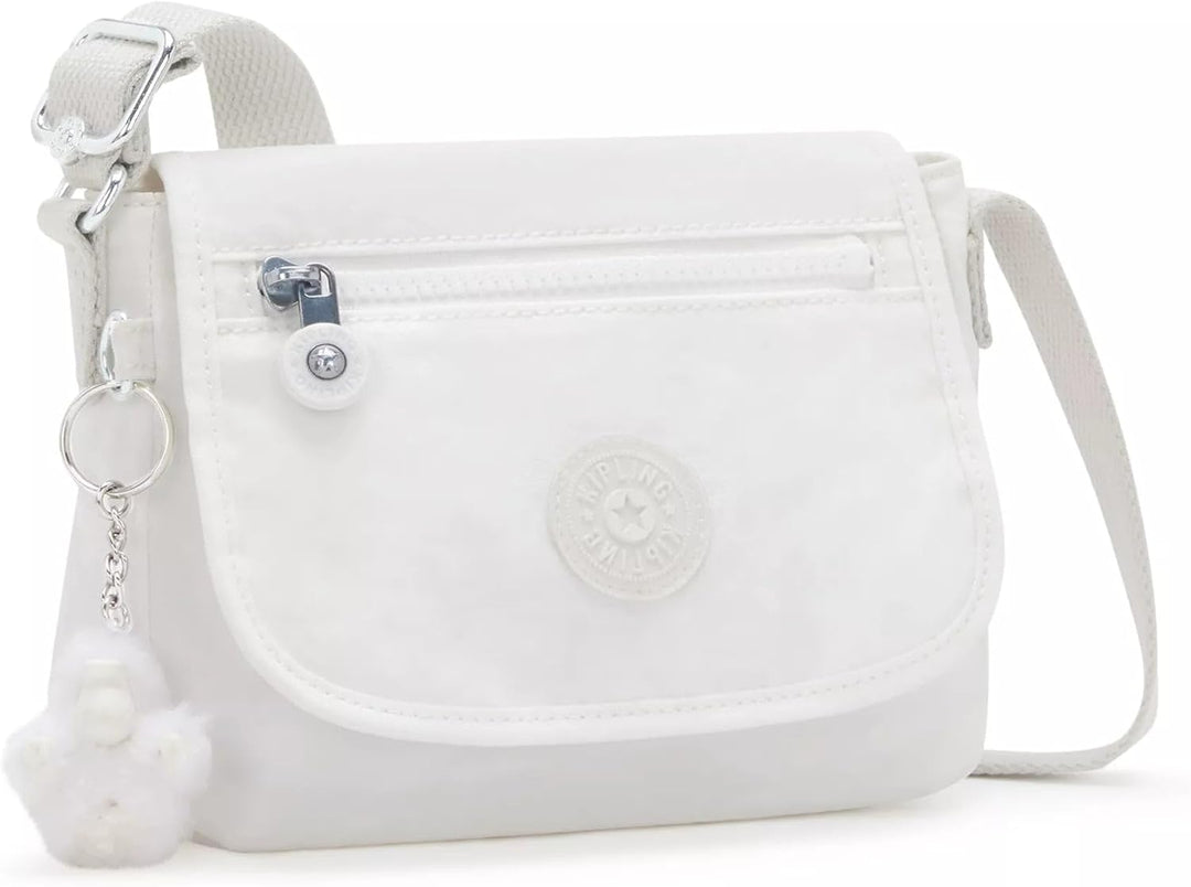 Kipling Damen Sabian U Umhängetasche 14.25''L x 14.25''H x 4''D Pure Alabaster, 14.25''L x 14.25''H