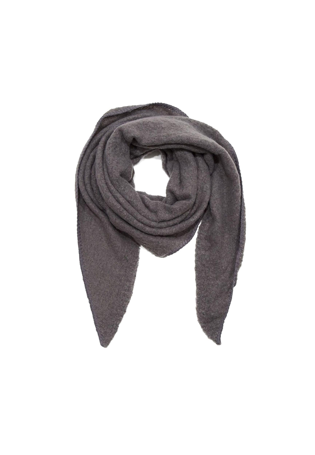Faera XXL Dreieckstuch Bouclé elastisch weiches Cozy Material Einheitsgrösse Anthrazit, Einheitsgrös