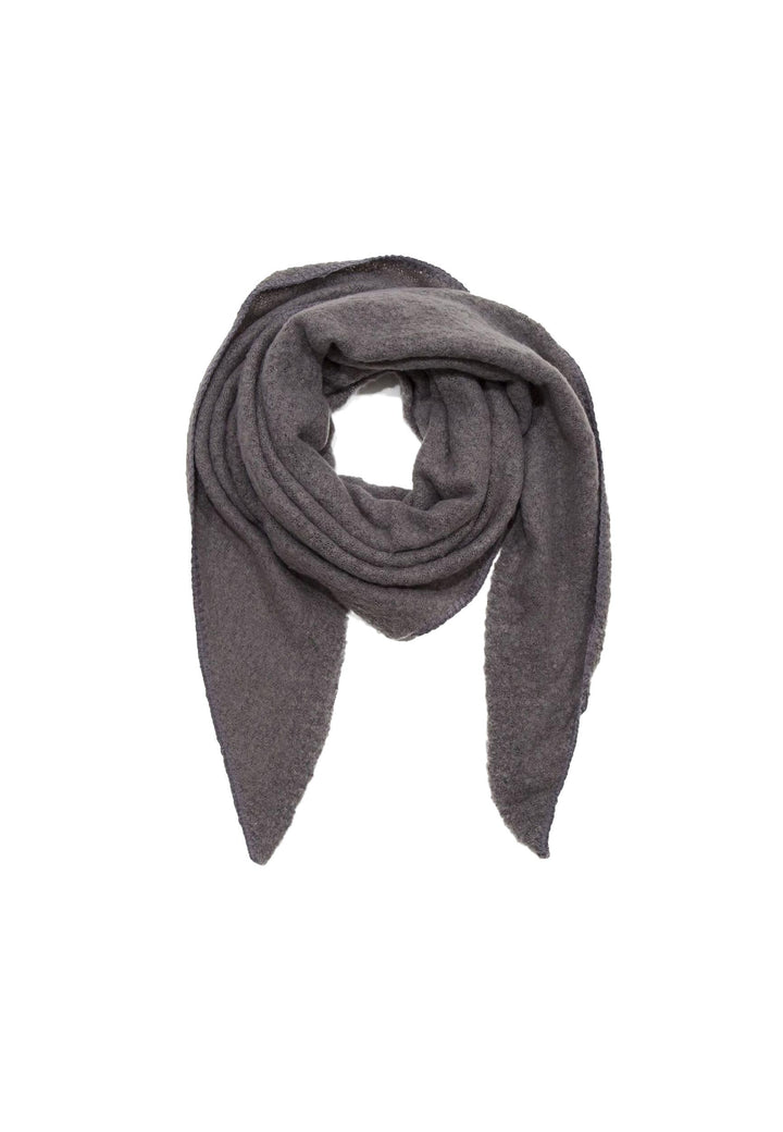 Faera XXL Dreieckstuch Bouclé elastisch weiches Cozy Material Einheitsgrösse Anthrazit, Einheitsgrös