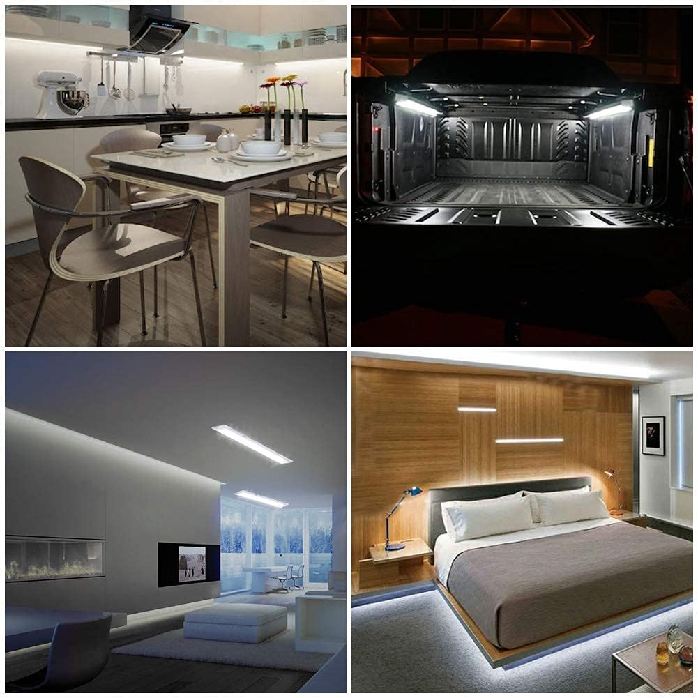 papasbox 4x 108 LED Innenraumbeleuchtung Auto LED, Innenbeleuchtung 12 Volt LED Lampe 12V Lichtleist