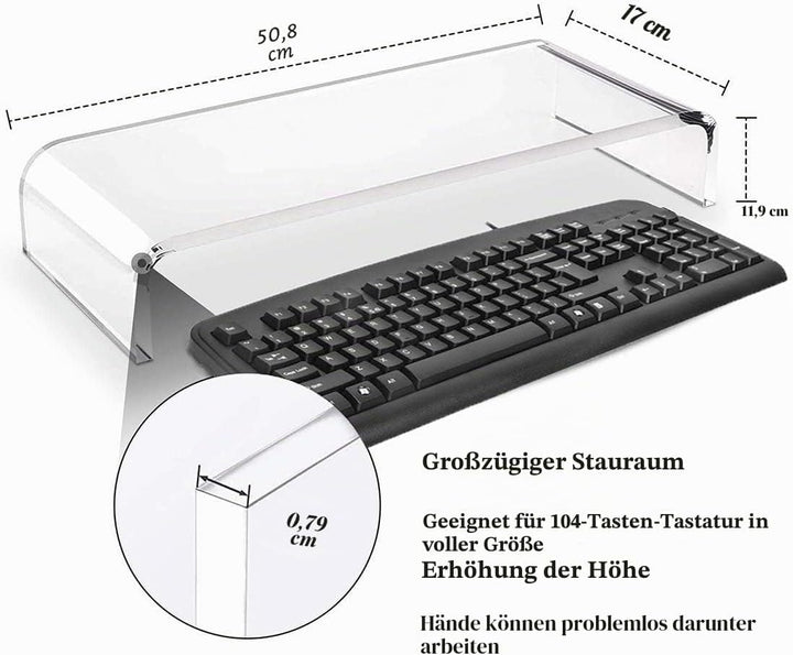Anti-Katze Klare Acryl-Tastaturabdeckung, Verhindern Sie DASS Katzen Die Tastatur Berühren，Tastatur