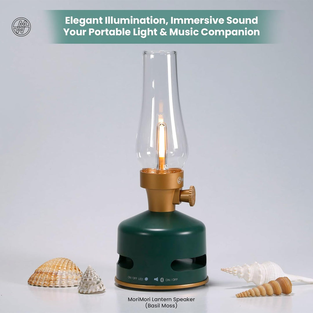 MoriMori Design-Leuchte mit Lautsprecher (basil-moos)