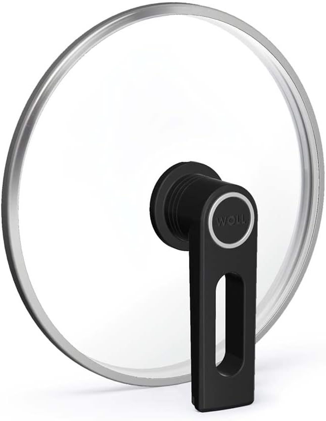 Woll Smart Lid, rund, Ø 28 cm, Deckelknopf mit permanenter Entlüftung, Parkfunktion, Edelstahleinfas