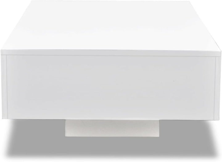 Festnight Couchtisch Wohnzimmertisch Tisch Sofatisch Hochglanz Weiss