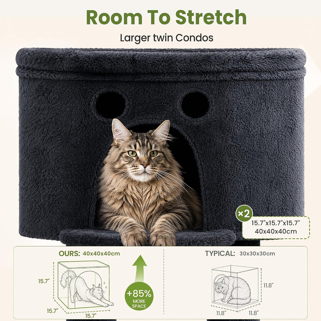 Katzenbaumturm für Hauskatzen (CTB008) (Dunkelgrau) G08 USA, G08 USA