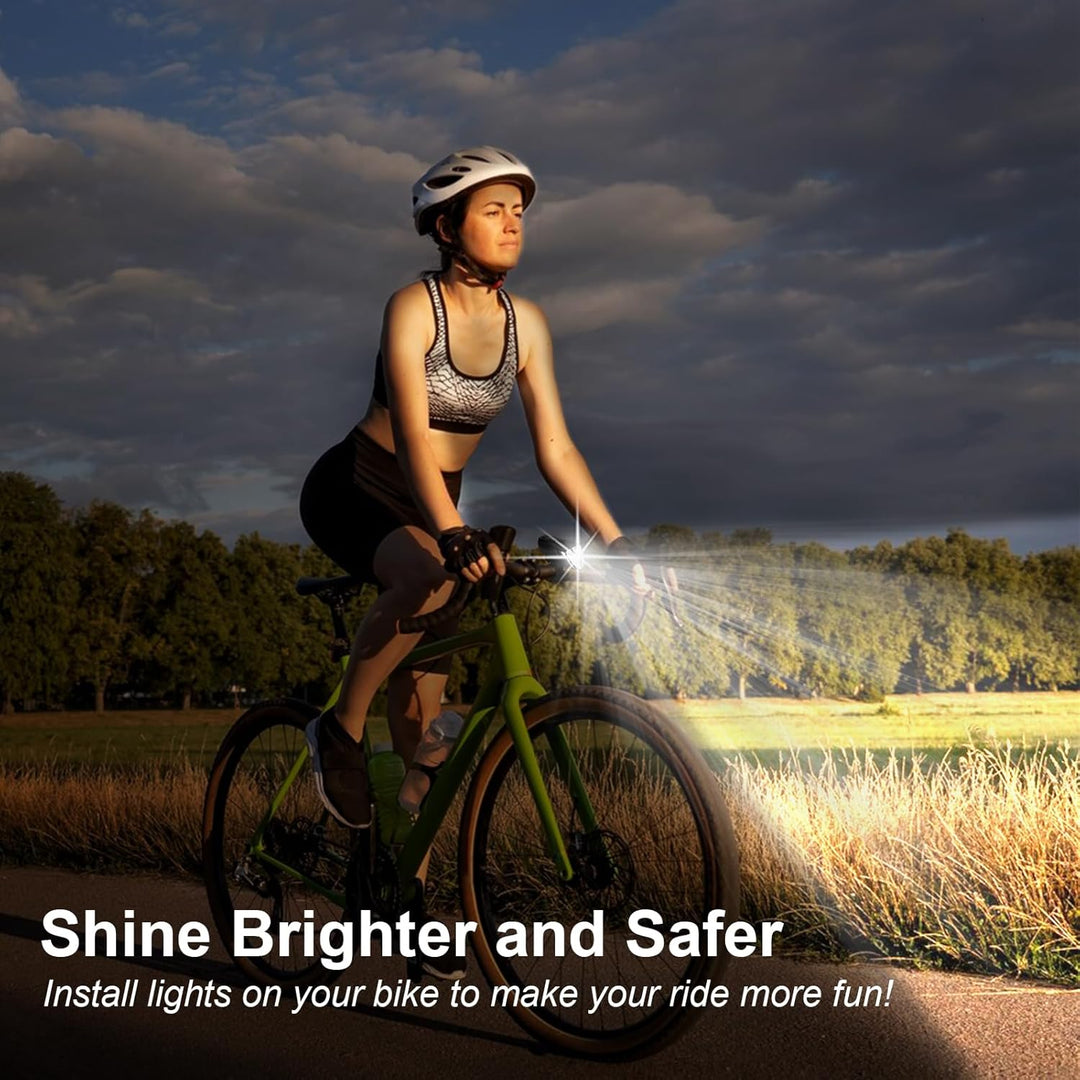 ANTELA Fahrradlicht Vorne USB-C Aufladbar Fahrradlampe mit 1800mAh Akku, StVZO Zugelassen Fahrradbel