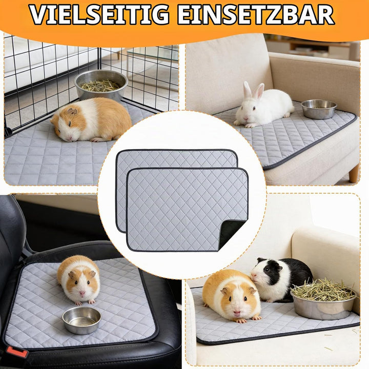 4 Stück PIPI Pads für Meerschweinchen, 60 x 45 cm Pipipads MeerschweinchenMatte Schnell Saugfähige U
