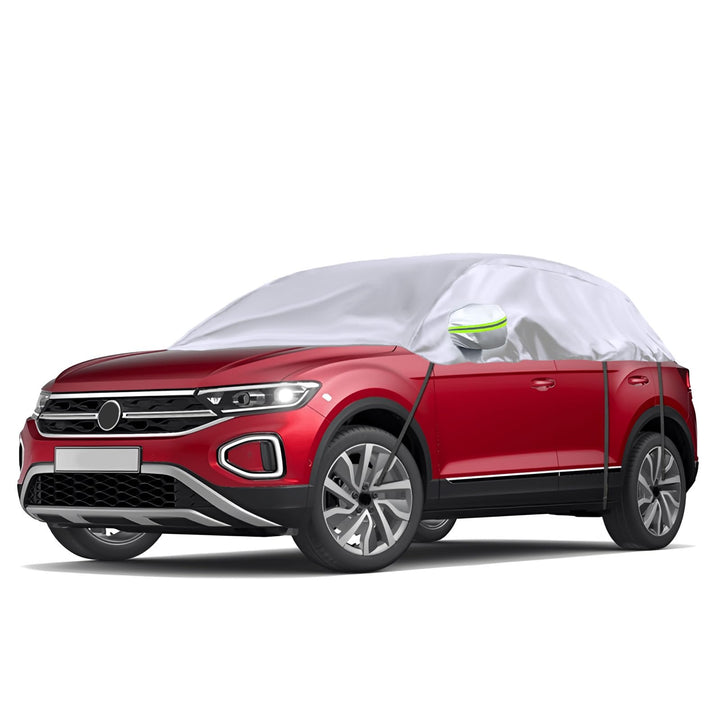 Autoabdeckung Wasserdicht Ersatz für VW T-ROC 2017-2024, Sonnenfest Hälfte Autoabdeckung, Halbgarage